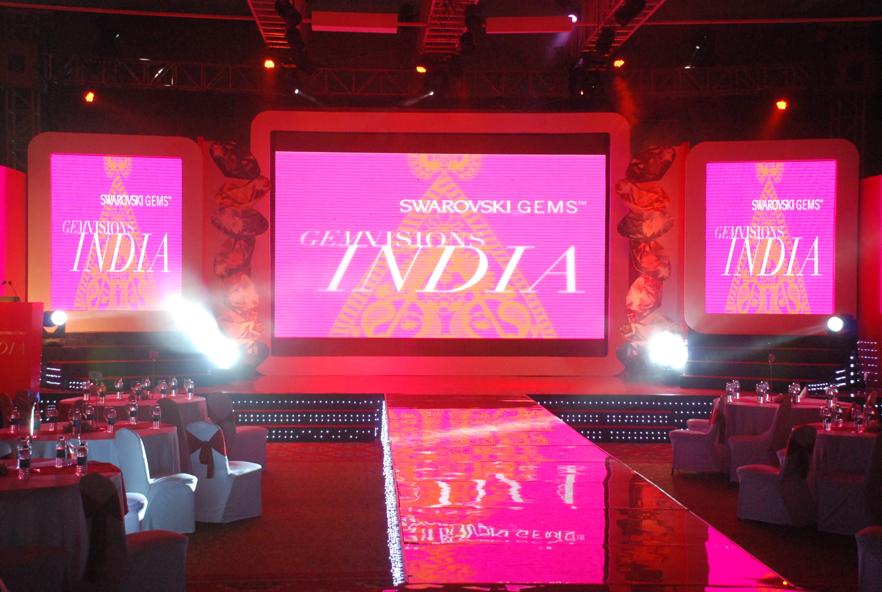 Corporate event and product launch setup