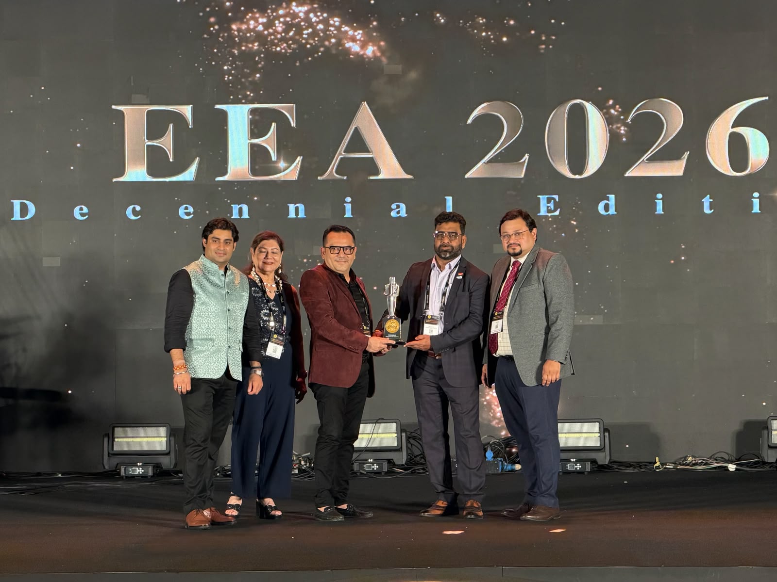 Amar Sir winning the EEA Award