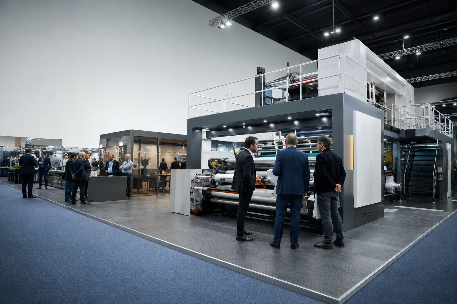Manufacturing and industrial machinery exhibition stand